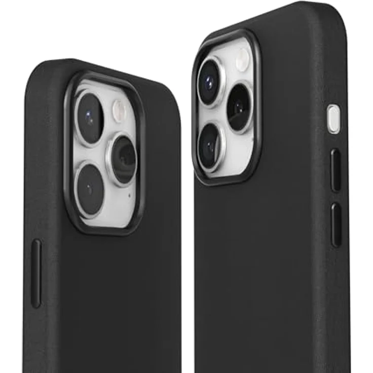 Vonmählen Like Leather Case Cover für Apple iPhone 16 Pro, Schwarz, Handytasche aus Leder, versandkostenfrei – Bild 4