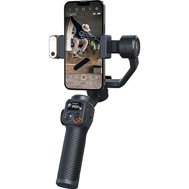 Hohem iSteady M6 Kit Premium Gimbal, 3-Achsen Smartphone-Stabilisator mit AI-Gesichtssensor und OLED-Bildschirm – Bild 2