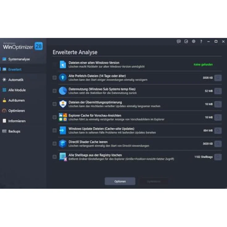Markt + Technik WinOptimizer 28, 3 USER Lizenz für Windows 11/10, Tuning-Software mit tiefen Reinigungstools, unbegrenzte Laufzeit, sicher und schnell – Bild 3
