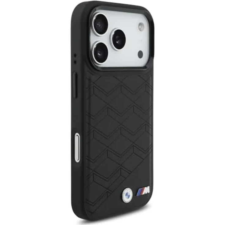 CG MOBILE BMW M-förmiges Logo MagSafe Hülle für iPhone 17 Pro, Schwarz, aus Kunstleder/Polycarbonat/TPU, lizenziert von BMW – Bild 4