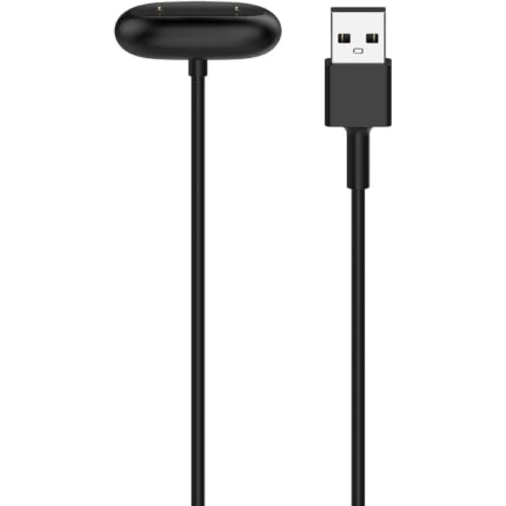 Wigento Ladekabel für Google Fitbit Air, magnetisch mit Ladebase, 1 Meter, Schwarz – Bild 1