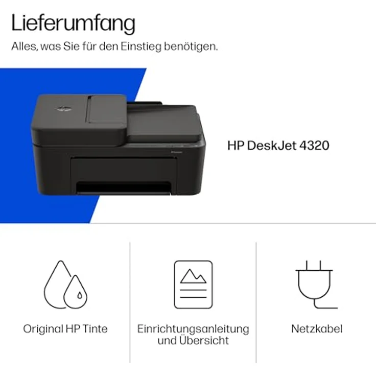 HP DeskJet 4320, Multifunktionsdrucker mit WLAN, Kopierer, Scanner und 3 Monate gratis Instant Ink – Bild 4