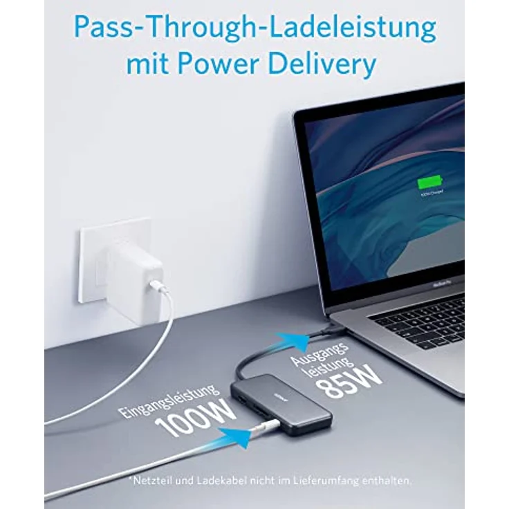 Anker 341 USB-C Hub (7-in-1), Grau (A83460A3) – Bild 3