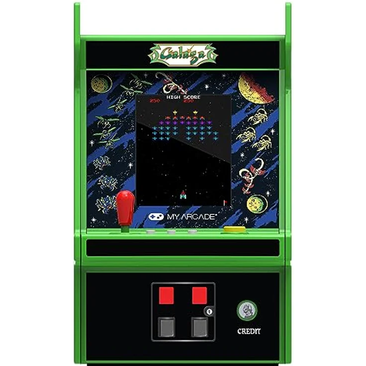 My Arcade GALAGA MICRO PLAYER PRO, Retro-Arcade-Automat 6.8 mit 2-in-1 GALAGA Shooter-Gameplay – Bild 2