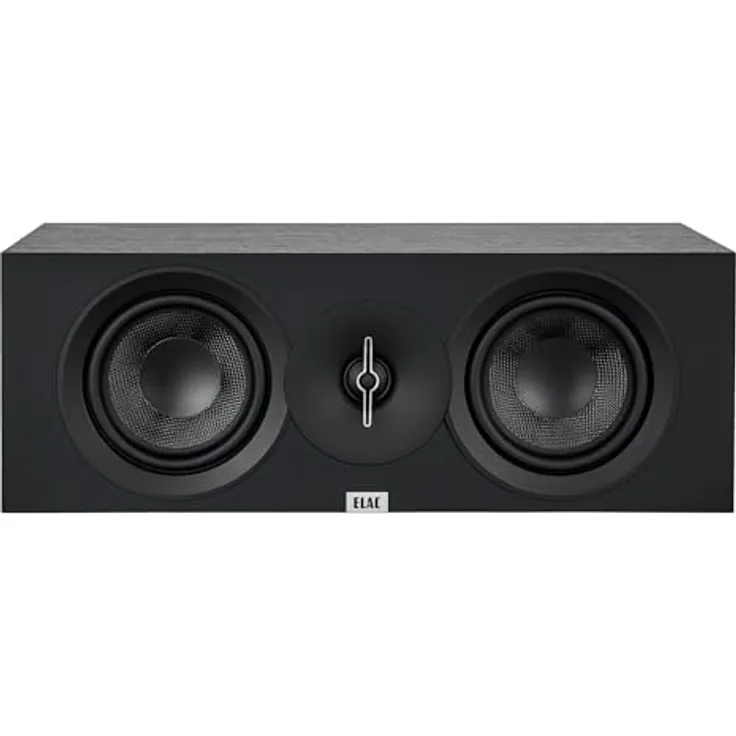 ELAC Debut C6.3, Center-Lautsprecher für 5.1 Surround-Systeme, passive Ausführung mit druckvollen Bässen und elegantem MDF-Gehäuse