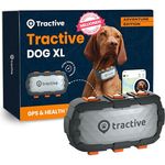 Tractive Adventure Dog XL GPS-Lokalisierer, bissfester Tracker für große Hunde mit 1 Monat Akkulaufzeit, grün