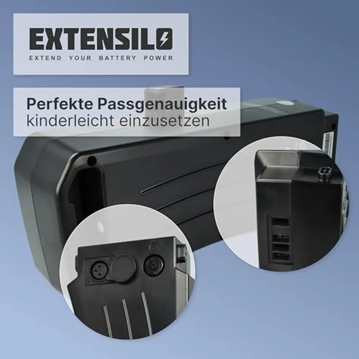EXTENSILO Akku kompatibel mit Prophete Modell Jahr 2014 52414, Modell Jahr 2014 52404 E-Bike Elektrofahrrad (11,6 Ah, 24 V, Li-Ion) - Schwarz – Bild 5