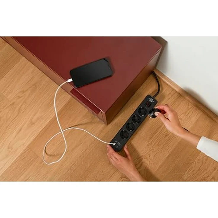 Brennenstuhl Ecolor Steckdosenleiste, schwarz, USB-Ladefunktion, 1,5m Kabel – Bild 5