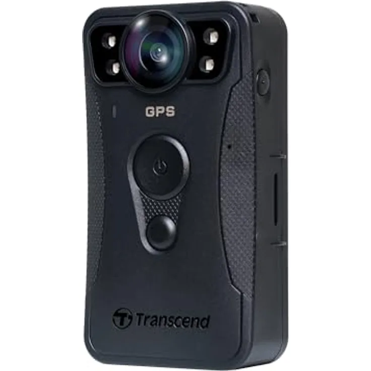 Transcend DrivePro Body 40, 128GB 2K QHD Bodycam mit WLAN, Bluetooth, GPS, spritzwassergeschützt, Schwarz