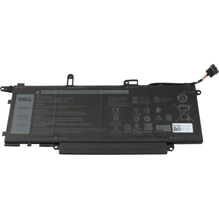 Dell 52Wh Lithium-Ionen-Batterie für Latitude 7400 und 9410 - 6.840 mAh, 7,6 V, 4 Zellen