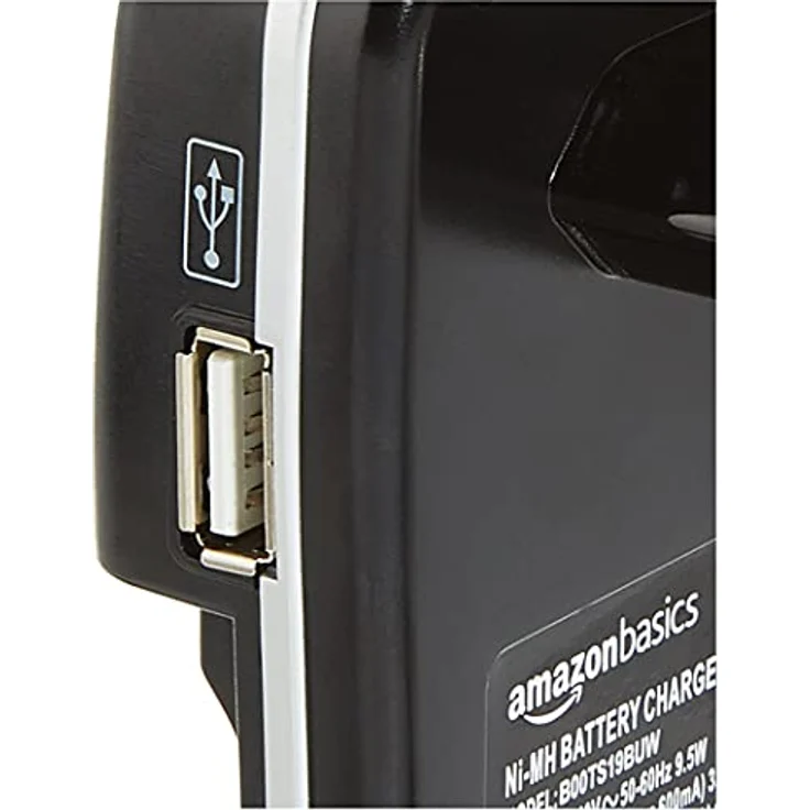 AmazonBasics Batterieladegerät für Ni-MH AA - AAA Akkus und USB Geräte – Bild 3