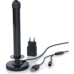 Aplic Stabantenne (DVB-T, DVB-T2, für Innenbereich), Aktiv mit 25 dBi Signalverstärkung, schwarz