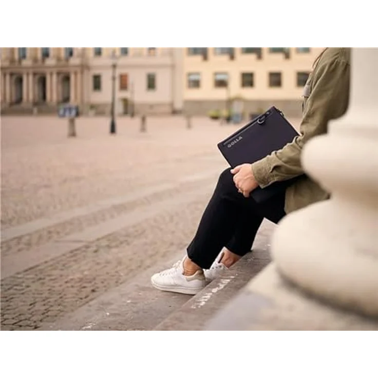Golla Laptop Tasche/Wasserdichter Laptop Sleeve aus Neopren/Für MacBook, Asus und weitere Notebooks/Elegante Laptophülle/Reißverschluss mit Neoprenmantel / 13 Zoll/Black – Bild 3