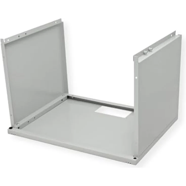 ROLINE 19-Zoll Wandgehäuse Basic 7 HE, 540x400 BxT Bausatz grau - Flatpack-Lieferung, Vollglastür, 19" Profilschienen – Bild 7