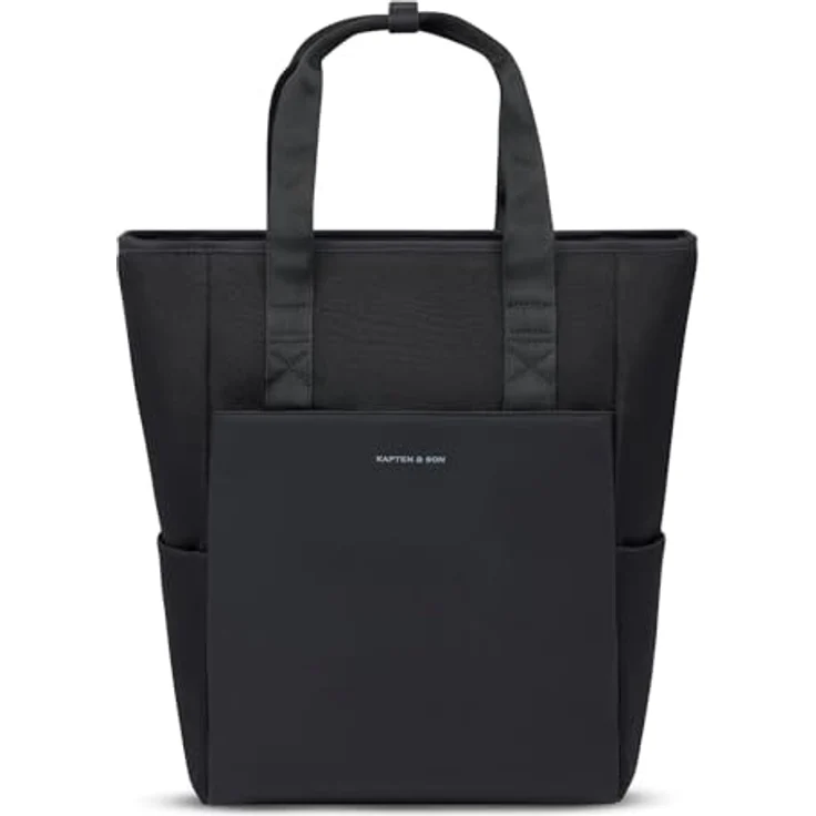 Kapten & Son Lindby Pro Convertible Backpack, Freizeitrucksack mit 20L Volumen, Laptopfach für 15 Zoll, All Black – Bild 1