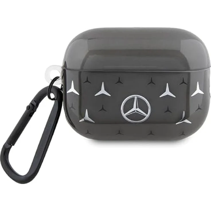 Mercedes-Benz MEAP28DPMGS Hülle für AirPods Pro 2, Schwarz mit großem Sternenmuster – Bild 1