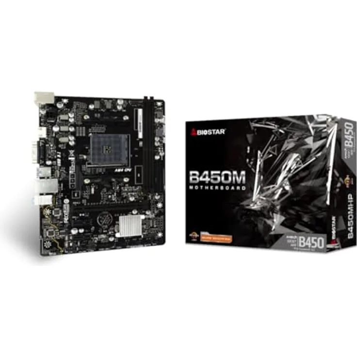 Biostar B450MHP (AM4, AMD B450, Micro ITX) Mainboard