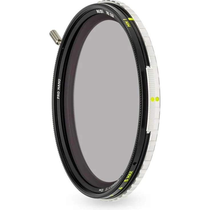 NiSi True Color VND/PL 1-5 Stops 62mm, Kombinationsfilter für Belichtungskontrolle mit reflexionsarmer Nanobeschichtung