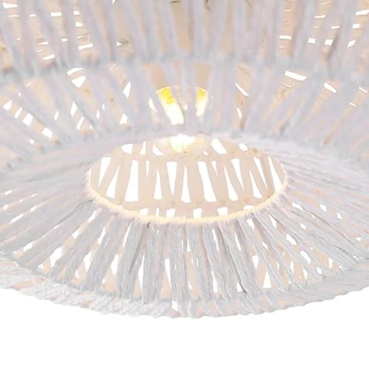 Qazqa - Retro Retro-Deckenleuchte Lina - Weiß - LED geeignet E27 – Bild 5