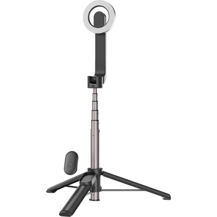 Telesin Magnetic Mini Selfie Stick, 690 mm aus leichtem Aluminium, integrierte Fernbedienung, magnetisches Befestigungssystem