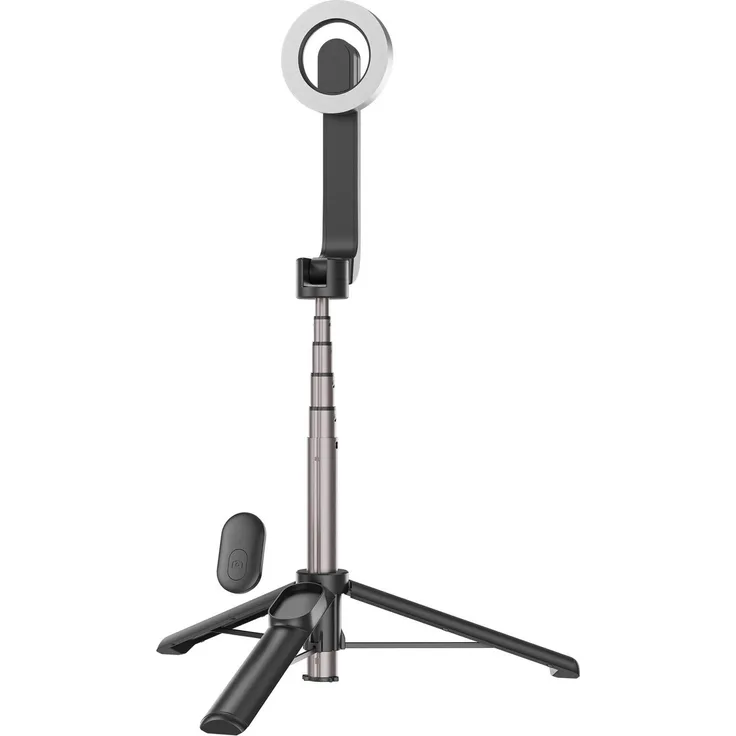 Telesin Magnetic Mini Selfie Stick, 690 mm aus leichtem Aluminium, integrierte Fernbedienung, magnetisches Befestigungssystem