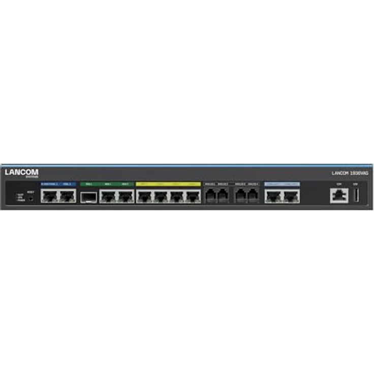 Lancom Systems LANCOM 1936VAG (EU) Router, Schwarz, mit VoIP, Multi-WAN, Rackmontage und IPSec-VPN-Sicherheit – Bild 2
