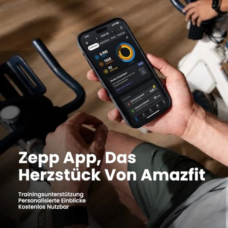 Amazfit Bip Max, Smartwatch mit 2,07" AMOLED Display, GPS, Bluetooth und 20 Tagen Akkulaufzeit, schwarz – Bild 7