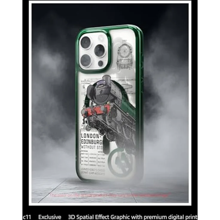 Spigen iPhone 16 Pro Max Hülle Ultra Hybrid T MagFit Scotsman Fir Edition, 3D-Raumeffekt, Camera Control Button, kompatibel mit MagSafe Zubehör, TPU-Rahmen, PC Platte, Eckschutz durch Air Cushion Technologie – Bild 3