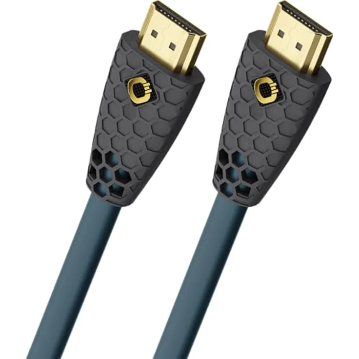 OEHLBACH Flex Evolution HDMI Kabel - Patent - Knickschutz Gewebemantel - 8K Ultra High-Speed HDMI-Kabel - 8K FUHD 60Hz 4320p - 4K 120Hz 2160p - 48Gbit-s (21:9 Cinema, 3D, Dolby Vision, Dynamic HDR 10+, VRR, eARC, UHD2) 1 m – Bild 2