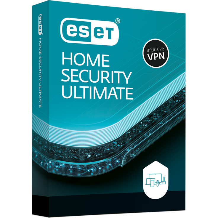 ESET Home Security Ultimate 2025, Antivirus-Software mit mehrschichtiger Sicherheit und Schutz für Online-Banking