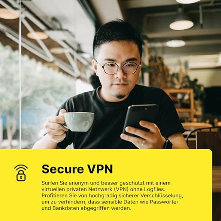 Norton 360 Standard 2025 | 1 Gerät | Antivirus | Unlimited Secure VPN & Passwort-Manager | 1 Jahr | PC/Mac/Android/iOS | Aktivierungscode in Originalverpackung by Norton – Bild 4