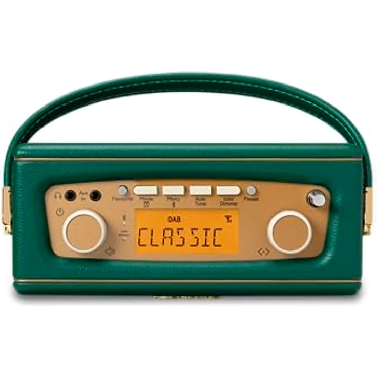 Roberts Revival UNO BT Dab+/FM/Bluetooth, tragbares Radiowecker, Dunkelgrün – Bild 5