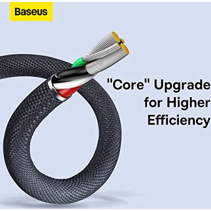 Baseus Crystal Shine Series USB-Kabel, 2.4A für schnelles Aufladen und Datenübertragung, 1.2m, schwarz – Bild 6