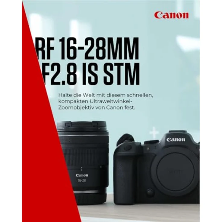 CANON LENS RF 16-28mm F2.8 IS STM, Weitwinkelzoomobjektiv für Canon R-Mount, lichtstark F2.8, kompakt, schwarz – Bild 2