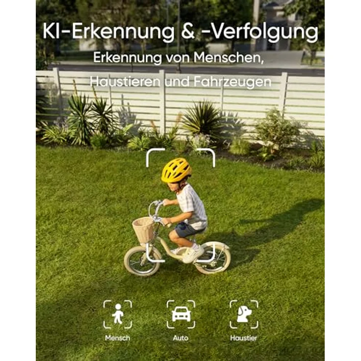 eufy Security Floodlight Camera E340, 360° Schwenk- & Neigefunkt., 24/7 Aufnahme, Dual-Band Wi-Fi, 2.000 Lumen, Bewegungsaktiviert, Dual-Kamera, HomeBase 3-kompatibel, Lokaler Speicher, Keine Gebühren – Bild 4
