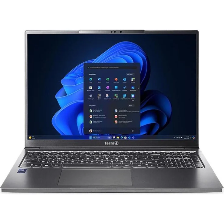 Terra MOBILE 1671L Ultra 7-258V W11P, 16" Notebook mit Intel Core Ultra 7, 1000 GB SSD, 32 GB RAM, grau, Business-optimiert