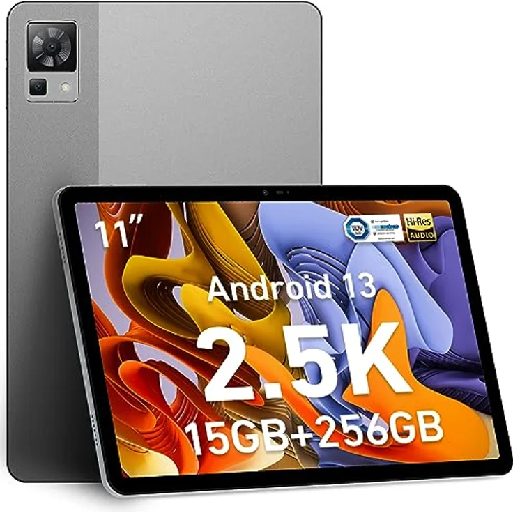 DOOGEE T30 PRO Android 13 Tablet 11 Zoll, 2.5K Display Helio G99 Octa-Core 15GB RAM 256GB ROM (2TB TF) Gaming-Tablet, 8580mAh/33W, 2560x1600 FHD+, 20MP Dual SIM 4G LTE +5G WiFi Tablet PC Widevine L1