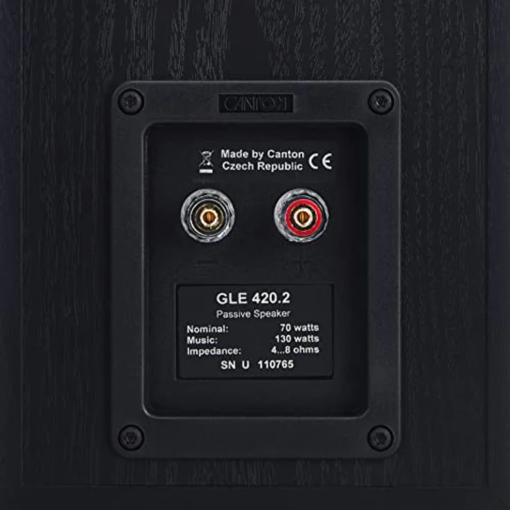 Canton GLE 420.2 Lautsprecher 70 Watt, schwarz Regallautsprecher - 70 Watt - schwarz – Bild 5