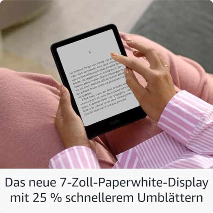 Amazon Kindle Paperwhite (16 GB) 2024 – 7-Zoll-Display, wochenlange Akkulaufzeit, Werbung, jadegrün – Bild 2
