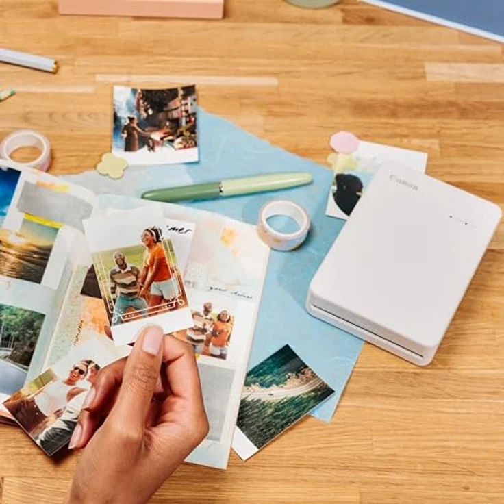 Canon XS-60L Original Farbband/Papierset quadratisch für Canon SELPHY Square QX20 Fotodrucker (60 Blatt, selbstklebend, Kleberückseite, Papierformat, Thermosublimation) – Bild 3