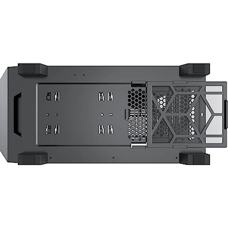 Xilence Xilent X X912.ARGB Gaming PC Gehäuse, 3X 120mm ARGB Lüfter, 1x schwarzer Lüfter, ATX Midi Tower Case, Mesh Front Panel für Guten Airflow und PWM/ARGB Control Board, Glas Side Panel, schwarz – Bild 2