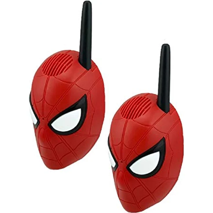 ekids SM-202 Spider-Man Walkie Talkie für Kinder, Rot – Bild 3