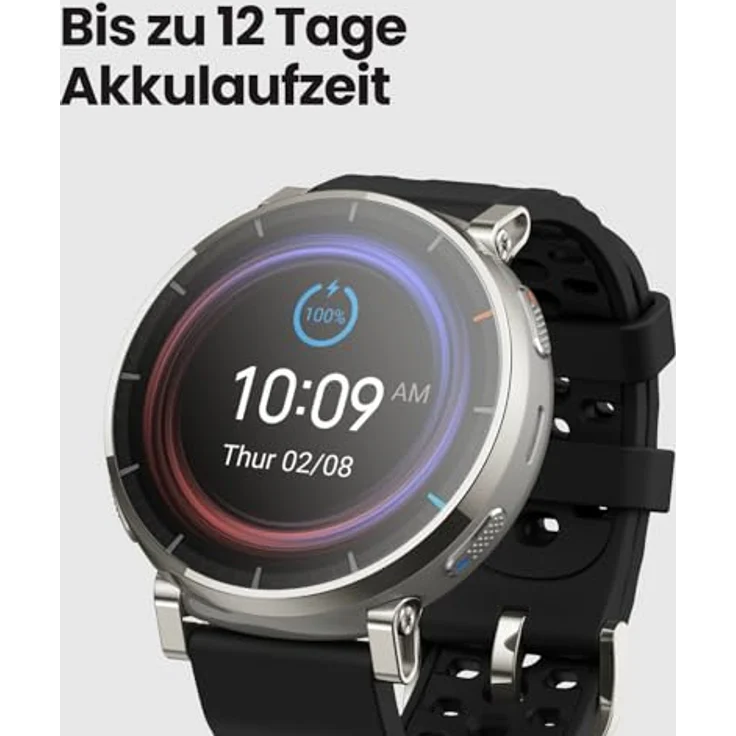 Amazfit Active 3 Premium GPS Lauf-Smartwatch, 1,32" AMOLED Saphir-Display, 4GB, NFC, 12 Tage Akku, 170+ Trainingsmodi, 5 ATM, Herzfrequenz-Tracker für Android & iPhone – Bild 5