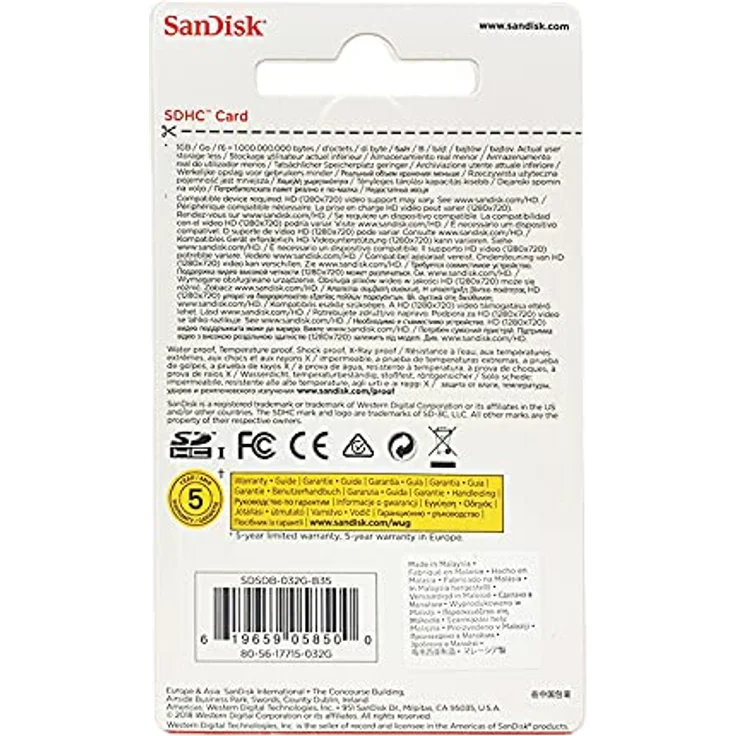 SanDisk SD SDHC 32GB Class 4 Speicherkarte – Bild 2