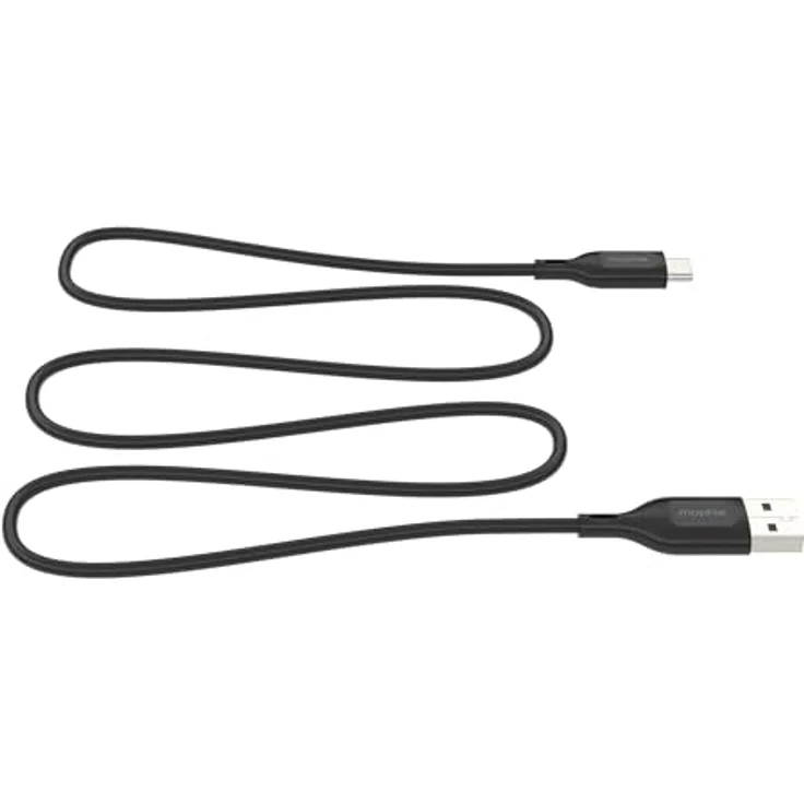 Mophie Charge Essentials USB-A - USB-C Kabel, 1m, schwarz, schnelles Aufladen, schadensresistente Materialien – Bild 2