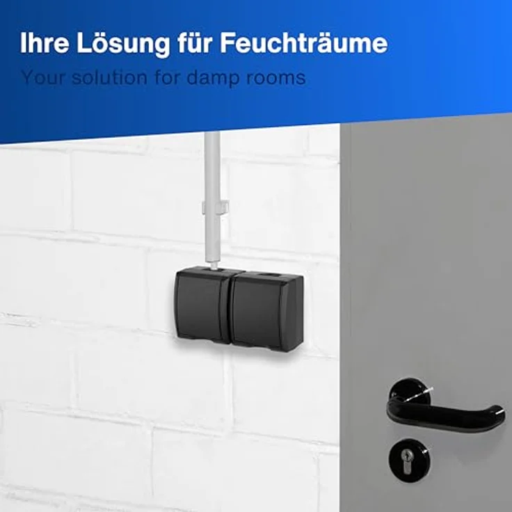 REV 0007091900 Aufputz-Steckdose IP44 Schwarz – Bild 9
