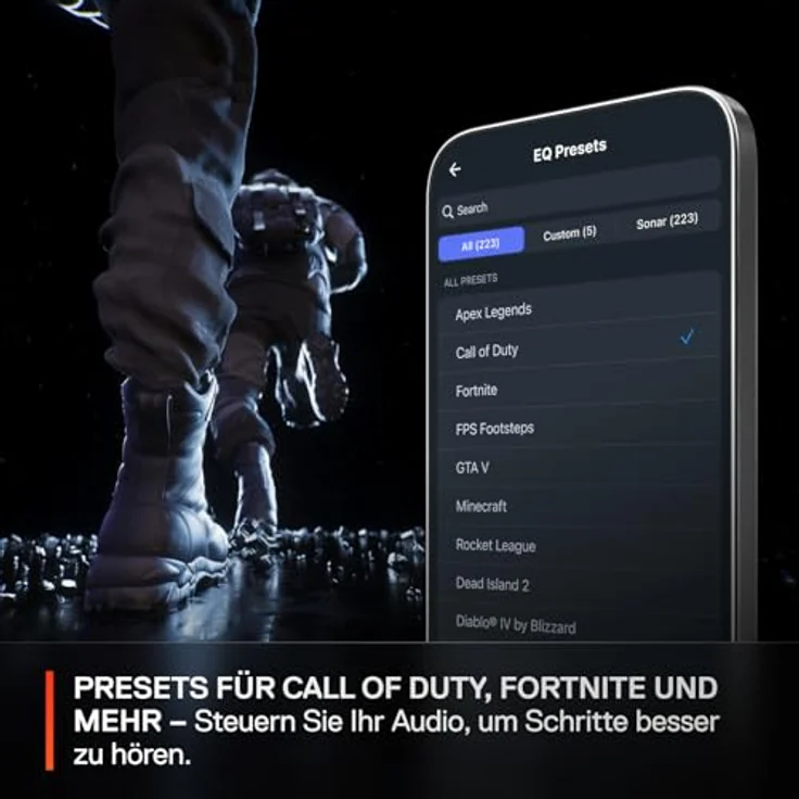 SteelSeries Arctis Nova 3P, Wireless Gaming-Headset mit App-Steuerung, 40 Std. Akku, Neodym-Treiber, 2,4 GHz/Bluetooth, abnehmbares Mikrofon, Schwarz – Bild 3