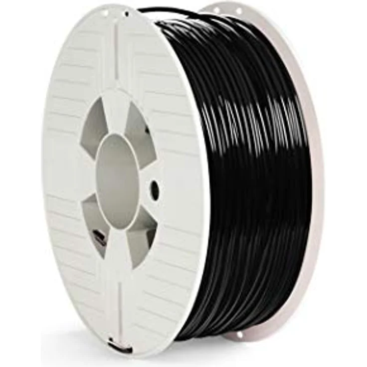 Verbatim ABS-Filament 3D-Druck, 2,85mm, 1kg, Hochleistungs-Acrylnitril-Butadien-Styrol zur Materialextrusion, für 3D-Drucker und 3D-Stift, 3D-Drucker-Filament aus ABS, schwarz – Bild 1