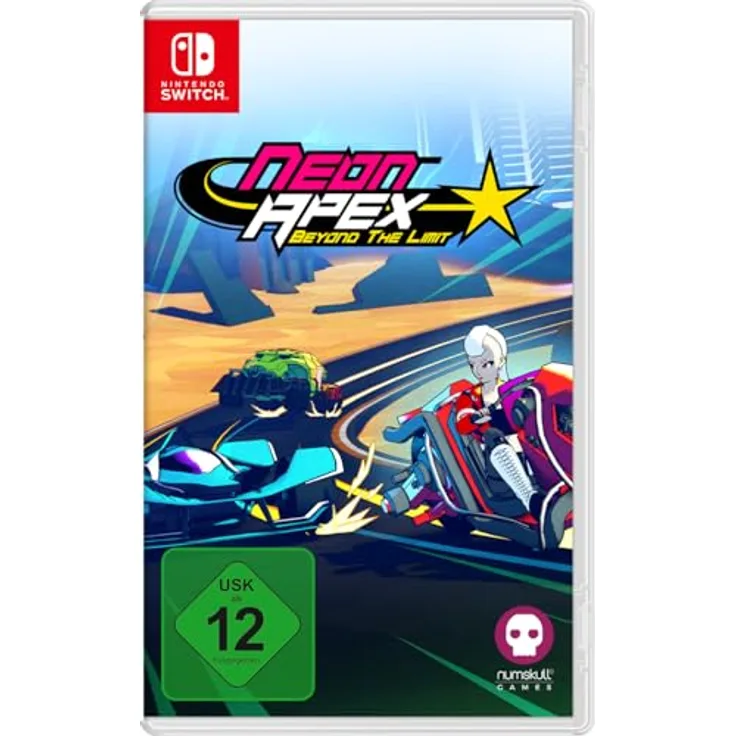 NUMSKULL GAMES Neon Apex: Beyond the Limit - Nintendo Switch Rennspiel mit futuristischen Fahrzeugen und Geschwindigkeiten über 200 Meilen pro Stunde