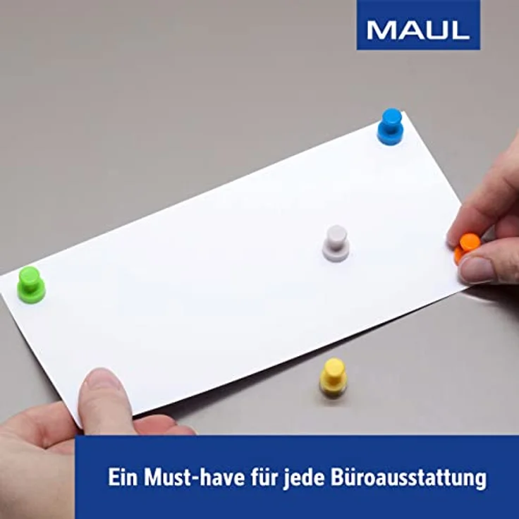 Maul Neodym-Magnete 61685, Ø 12 x 16 mm, Kegelmagnet, farbig sortiert, 10 Stück – Bild 6